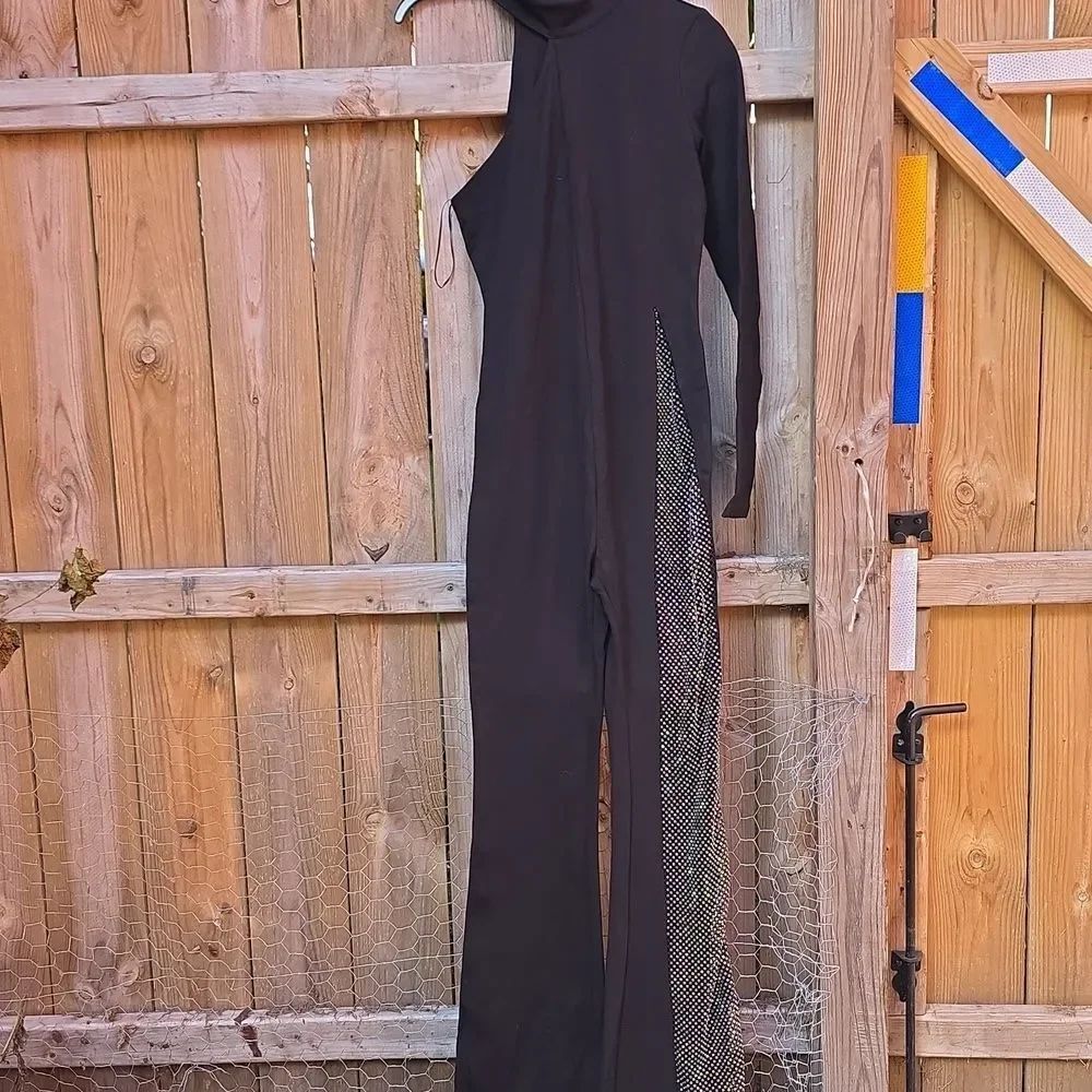 One Shoulder Disco Jumpsuit